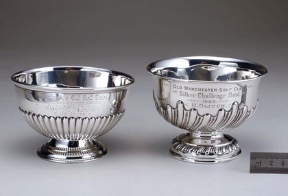 Old Manchester Golf Club Silver Trophies (2)